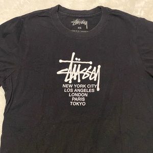 Women’s black stussy shirt